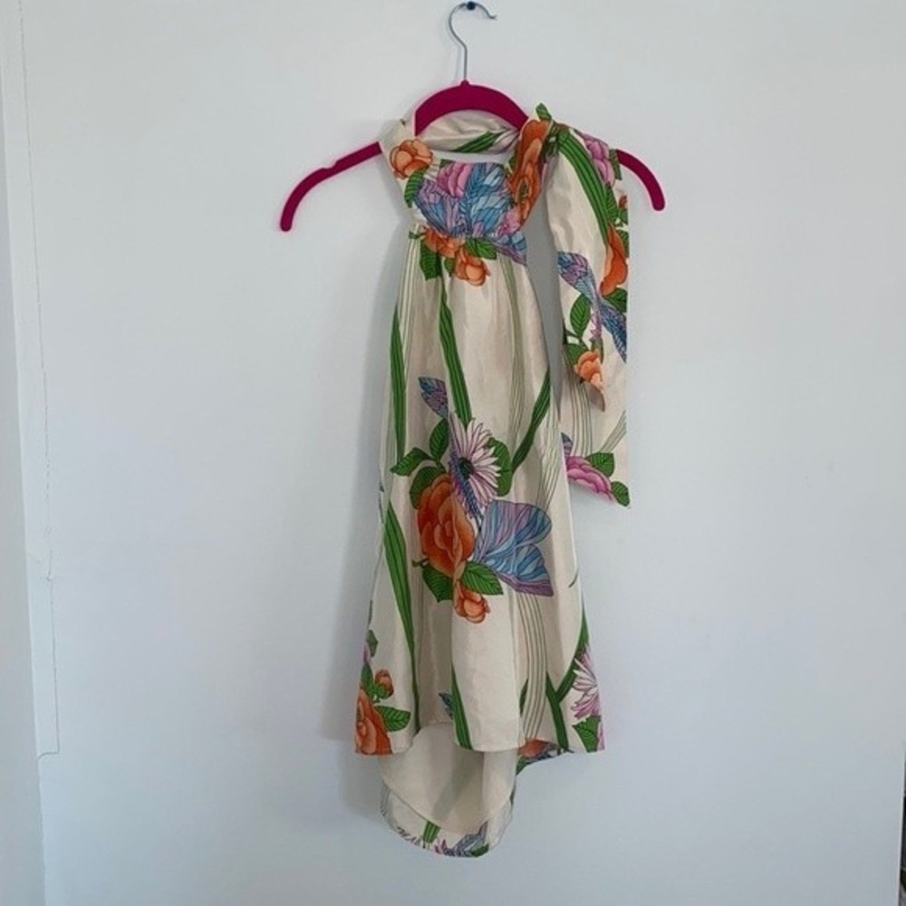 Alice + Olivia garden party low back halter top S - Picture 2 of 4